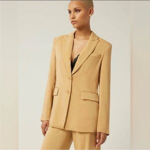 Lita by Ciara Women’s Tan Oversized 2-button Blazer XL